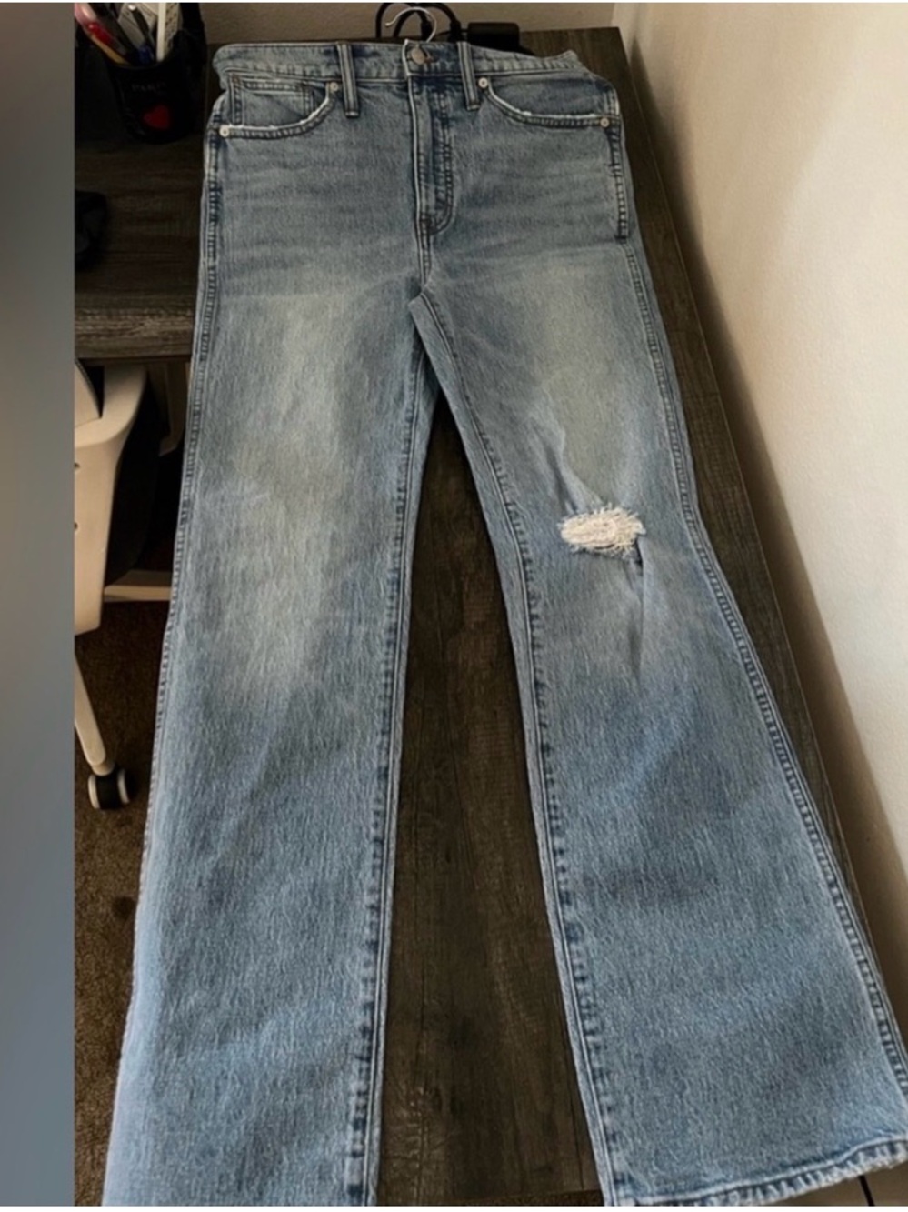 Madewell 90’s Light Blue Women's High-Rise Straight Jeans size 26